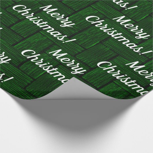 Merry kerst Emerald Wrapping Paper Cadeaupapier (Hoek)