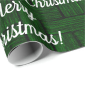Merry kerst Emerald Wrapping Paper Cadeaupapier (Rol Hoek)