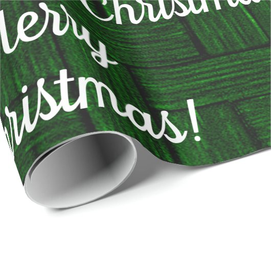 Merry kerst Emerald Wrapping Paper Cadeaupapier (Rol Hoek)