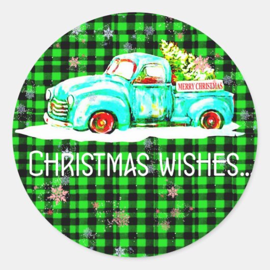 Merry kerst Envelope Seals Sticker (Voorkant)
