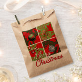 Merry kerst Favor Bag Bedankzakje (Geknipt)