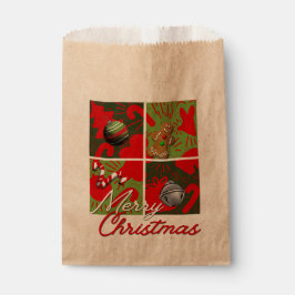 Merry kerst Favor Bag Bedankzakje