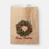 Merry kerst Favor Bag Bedankzakje (Voorkant)