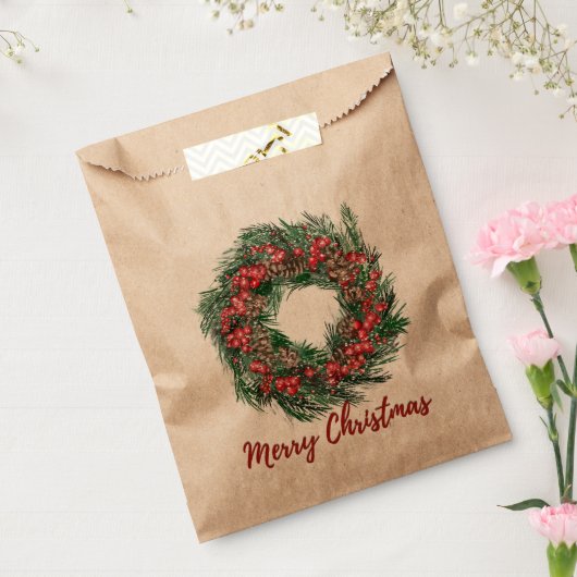 Merry kerst Favor Bag Bedankzakje (Gezegeld)