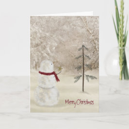 Merry kerst feestdagen kaart