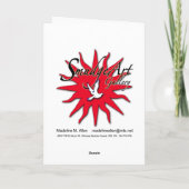 Merry kerst feestdagen kaart (Achterkant)