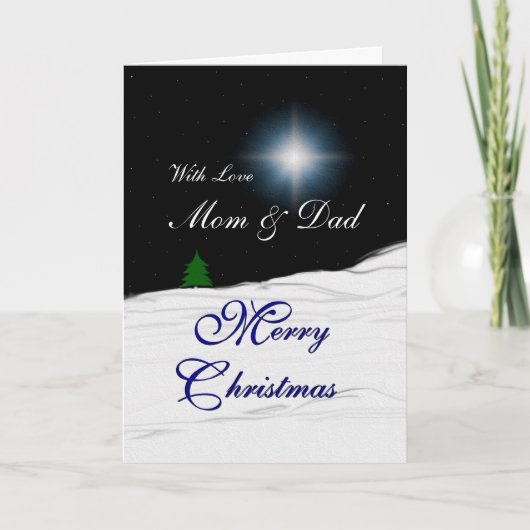 Merry kerst feestdagen kaart (Voorkant)