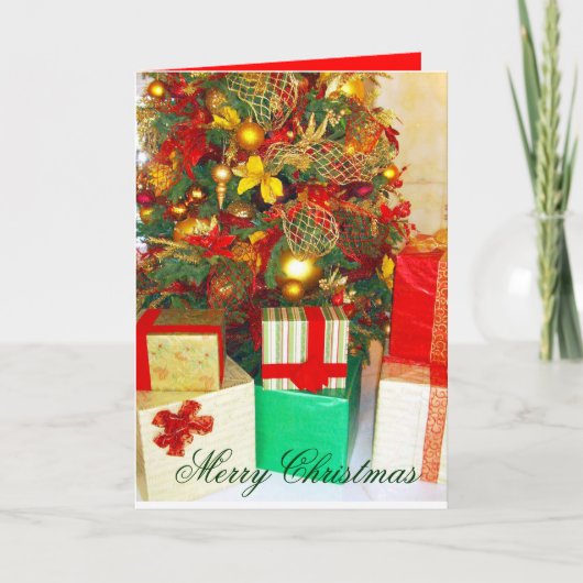 Merry Kerst_ Feestdagen Kaart (Voorkant)