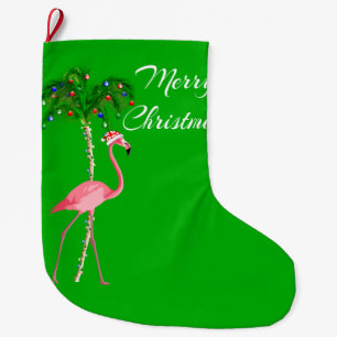 Merry kerst Flamingo Grote Kerstsok
