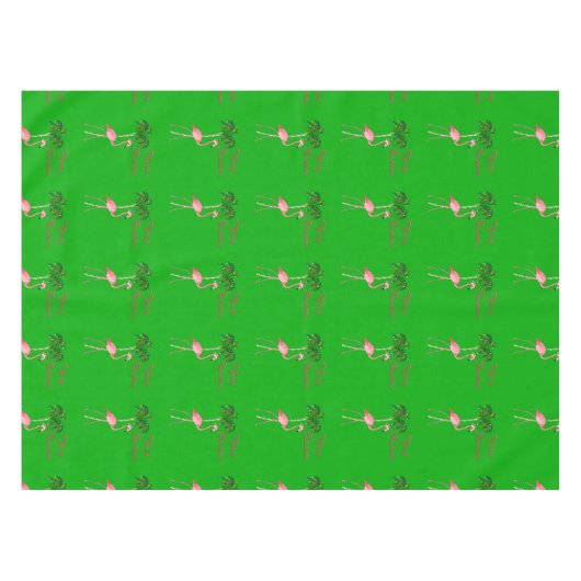 Merry kerst Flamingo Tafelkleed (Voorkant (Horizontaal))