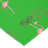 Merry kerst Flamingo Tafelkleed (Gekanteld)