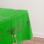 Merry kerst Flamingo Tafelkleed (Voorbeeld)