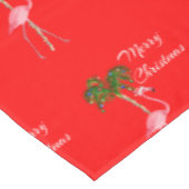 Merry kerst Flamingo Tafelkleed (Gekanteld)