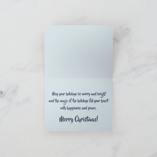 Merry kerst Folded Card Bedankkaart (Binnen)