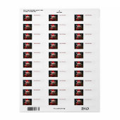 Merry kerst French Bulldog Etiket (Full Sheet)