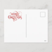 Merry kerst French Bulldog Feestdagenkaart (Achterkant)