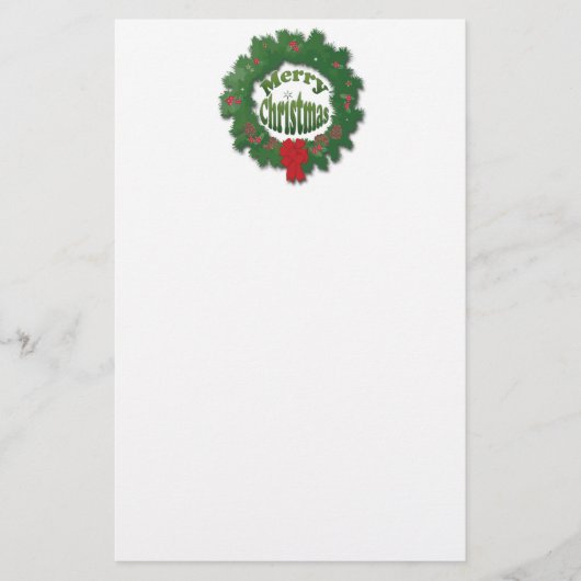 Merry kerst Garland Briefpapier (Voorkant)