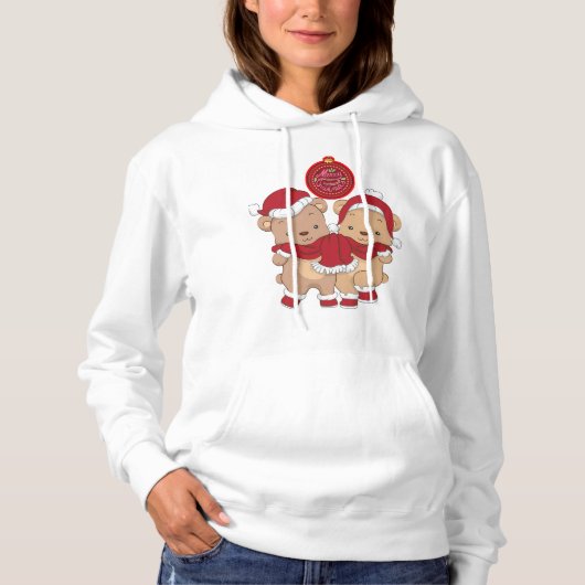 Merry kerst Geboste Sweatshirt (Voorkant)
