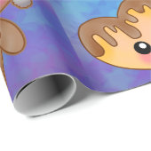 Merry kerst Ginger Breadman Heart Cookie Cadeaupapier (Rol Hoek)