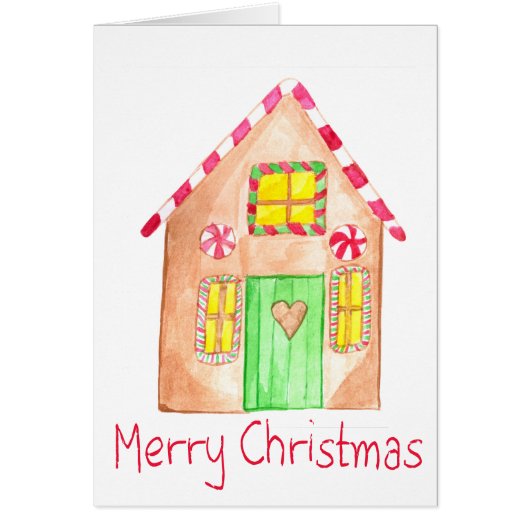 Merry kerst Gingerbrood (Voorkant)