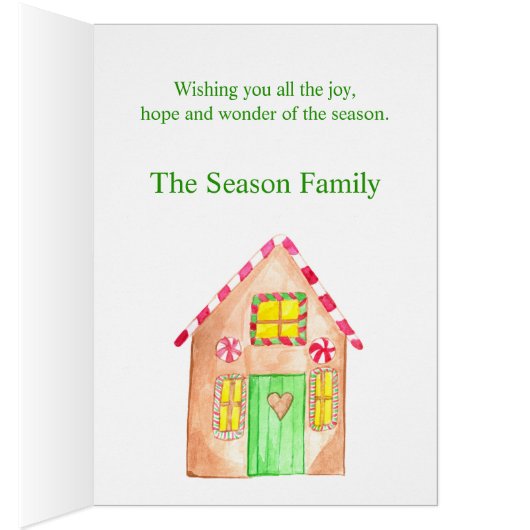 Merry kerst Gingerbrood (Binnen (Rechts))