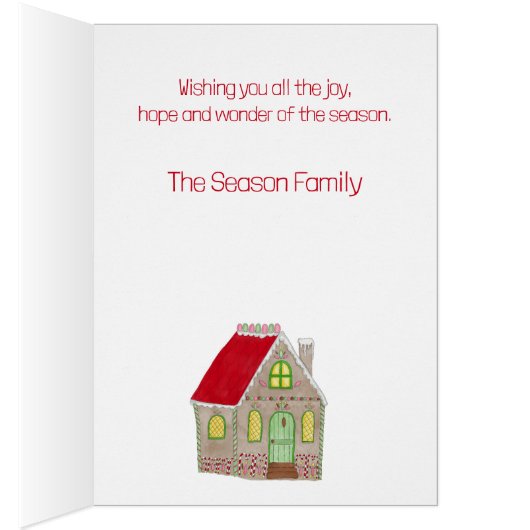 Merry kerst Gingerbrood (Binnen (Rechts))