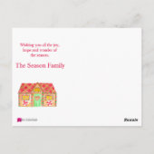 Merry kerst Gingerbrood Briefkaart (Achterkant)