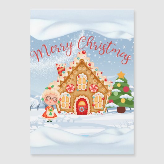 Merry kerst Gingerbrood House (Voorkant)