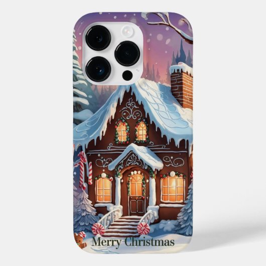 Merry kerst Gingerbrood House Case-Mate iPhone Case (Achterkant)