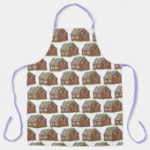 Merry kerst Gingerbrood House Prettige feestdagen Schort (Voorkant)