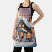 Merry kerst Gingerbrood House Schort (Insitu)