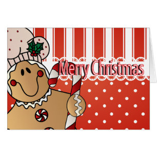 Merry kerst Gingerbrood Man