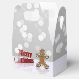 Merry kerst Gingerbrood Man Bedankdoosjes