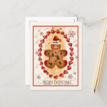 Merry kerst Gingerbrood Man