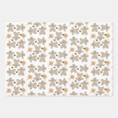 Merry kerst Gingerbrood Man Inpakpapier Vel (Voorkant)