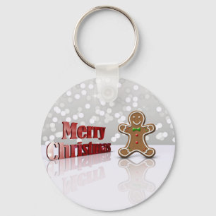 Merry kerst Gingerbrood Man Sleutelhanger