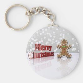 Merry kerst Gingerbrood Man Sleutelhanger