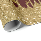 Merry kerst - glitter star cadeaupapier (Rol Hoek)