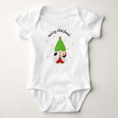 Merry kerst Gnome Baby Bodysuit (Voorkant)