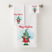 Merry kerst gnome bad handdoek (Insitu)