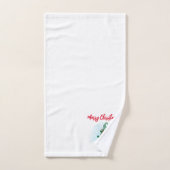 Merry kerst gnome bad handdoek (Handdoek)