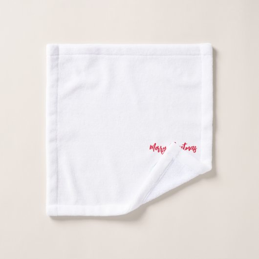 Merry kerst gnome bad handdoek (Wasdoekje)