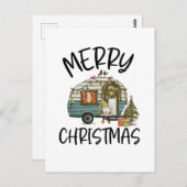 Merry kerst gnome briefkaart (Voorkant / Achterkant)