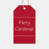 Merry kerst gnome cadeaulabel (Achterkant)