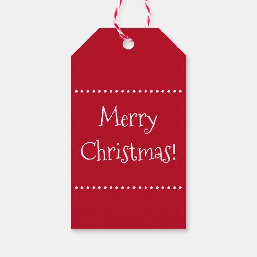 Merry kerst gnome cadeaulabel (Achterkant)