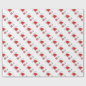 Merry kerst gnome cadeaupapier (Vlak)