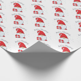 Merry kerst gnome cadeaupapier