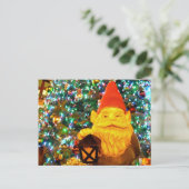 Merry kerst gnome feestdagenkaart (Staand voorkant)