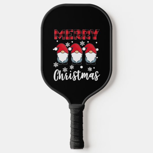 Merry kerst Gnome Gnomes Gnomes Pickleball Paddle (Voorkant)