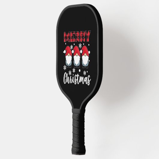 Merry kerst Gnome Gnomes Gnomes Pickleball Paddle (Links)